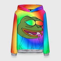 Женская толстовка Pepe rainbow