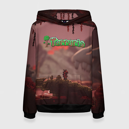 Женская толстовка Terraria Тэррария / 3D-Черный – фото 1