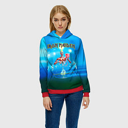 Толстовка-худи женская Seventh Son of a Seventh Son - Iron Maiden, цвет: 3D-красный — фото 2