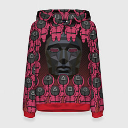 Толстовка-худи женская ВЕДУЩИЙ С ОХРАННОЙ GUARDS, цвет: 3D-красный