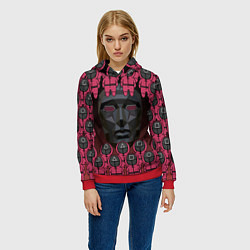 Толстовка-худи женская ВЕДУЩИЙ С ОХРАННОЙ GUARDS, цвет: 3D-красный — фото 2