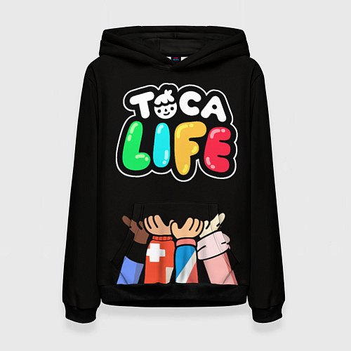 Женская толстовка Toca Life: Friends / 3D-Черный – фото 1