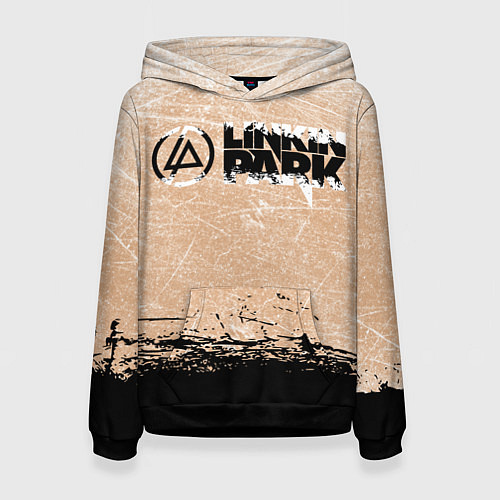 Женская толстовка Linkin Park Рок Группа Линкин Парк / 3D-Черный – фото 1