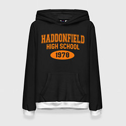 Толстовка-худи женская Haddonfield High School 1978, цвет: 3D-белый