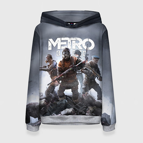 Женская толстовка МЕТРО ИСХОД АРТЁМ ,ЯДЕРНАЯ ЗИМА METRO EXODUS / 3D-Меланж – фото 1