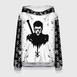 Толстовка-худи женская Берсерк Berserk, цвет: 3D-меланж