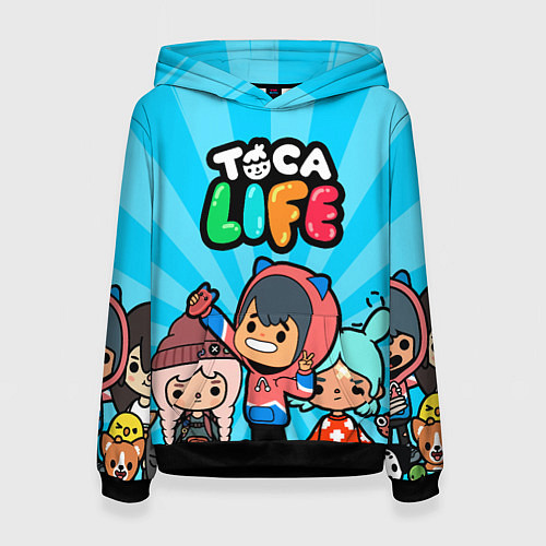 Женская толстовка Toca Life: Friends / 3D-Черный – фото 1