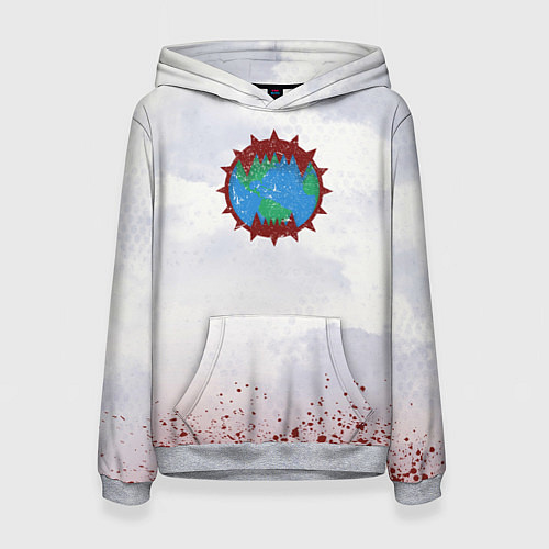 Женская толстовка Пожиратели миров до Ереси цвет легиона / 3D-Меланж – фото 1