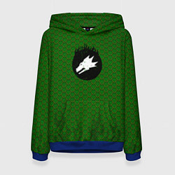 Толстовка-худи женская Саламандры чешуя дракона, цвет: 3D-синий