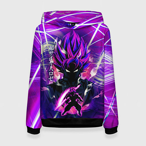 Женская толстовка Гоку Блек Anime Dragon Ball Super Saiyan / 3D-Черный – фото 1