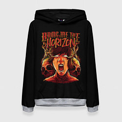 Толстовка-худи женская BMTH BRING ME THE HORIZON, цвет: 3D-меланж