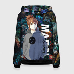Толстовка-худи женская Марси ДОТА 2, цвет: 3D-черный