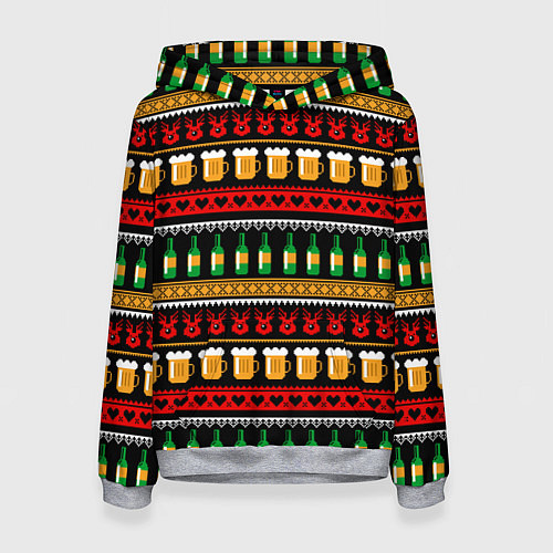 Женская толстовка Пивной свитер / 3D-Меланж – фото 1