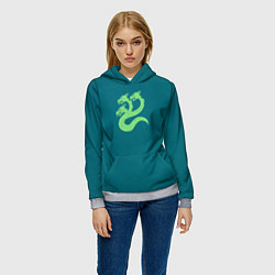 Толстовка-худи женская Альфа Легион цвет легиона после Ереси, цвет: 3D-меланж — фото 2