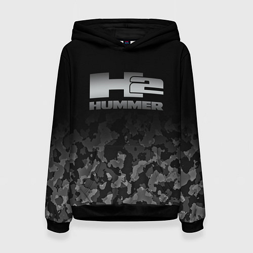 Женская толстовка H2 HUMMER LOGO / 3D-Черный – фото 1