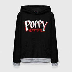 Толстовка-худи женская Poppy Playtime: Logo, цвет: 3D-меланж