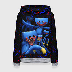 Толстовка-худи женская Huggy Wuggy: Players, цвет: 3D-меланж