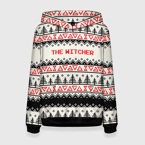 Женская толстовка Свитер The Witcher / 3D-Черный – фото 1