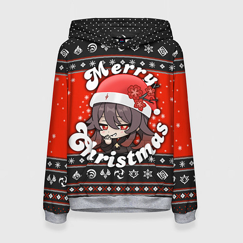 Женская толстовка HU TAO MERRY CHRISTMAS / 3D-Меланж – фото 1