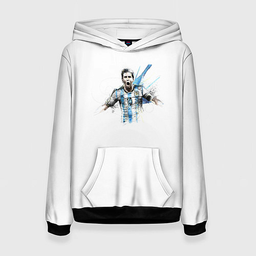 Женская толстовка Messi Argentina Team / 3D-Черный – фото 1