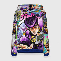 Толстовка-худи женская JoJos Bizarre Adventure: Josuke, цвет: 3D-синий