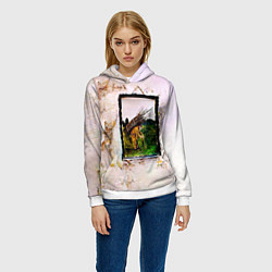 Толстовка-худи женская Led Zeppelin IV - четвёртый студийный альбом, цвет: 3D-белый — фото 2