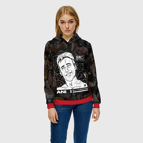 Женская толстовка BILLY HERRINGTON ANIKI / 3D-Красный – фото 3