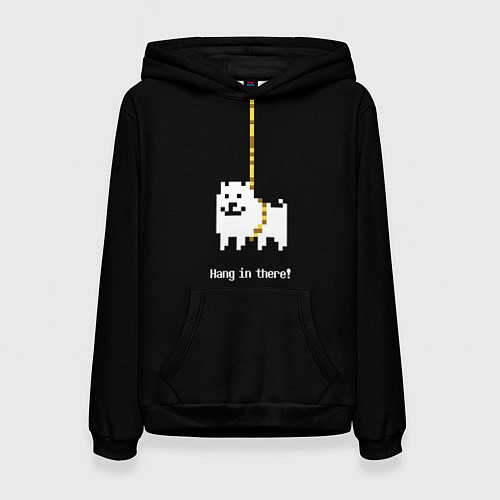 Женская толстовка UNDERTALE DOG НА КАНАТЕ / 3D-Черный – фото 1
