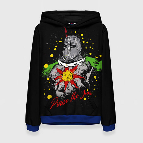 Женская толстовка Praise the Sun! Dark Souls / 3D-Синий – фото 1