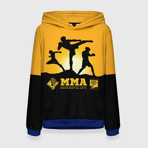 Женская толстовка ММА Mixed Martial Arts / 3D-Синий – фото 1
