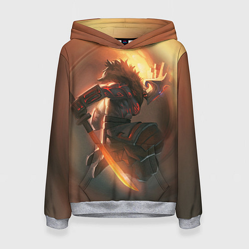 Женская толстовка DOTA 2 ДЖАГЕРНАУТ / 3D-Меланж – фото 1