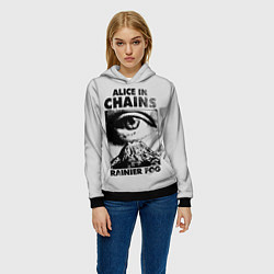 Толстовка-худи женская Alice ine cains Eye, цвет: 3D-черный — фото 2