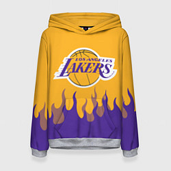 Женская толстовка LA LAKERS NBA FIRE ЛЕЙКЕРС ОГОНЬ