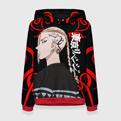 Толстовка-худи женская ДРАКЕН ИЗ ТОСВЫ ТОКИЙСКИЕ, цвет: 3D-красный