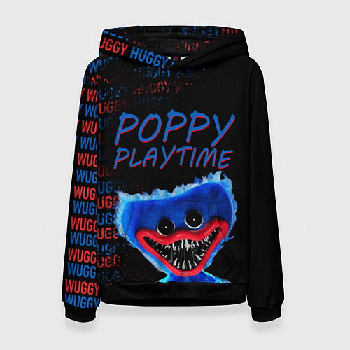 Женская толстовка Хагги ВАГГИ Poppy Playtime / 3D-Черный – фото 1