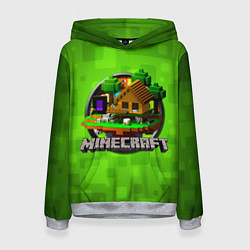Женская толстовка Minecraft Logo Green
