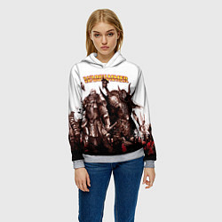 Толстовка-худи женская Вархаммер ART, цвет: 3D-меланж — фото 2