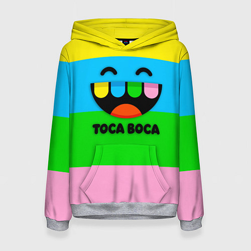 Женская толстовка Toca Boca Logo Тока Бока / 3D-Меланж – фото 1