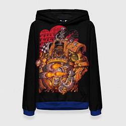 Толстовка-худи женская Орки из Вахи, цвет: 3D-синий