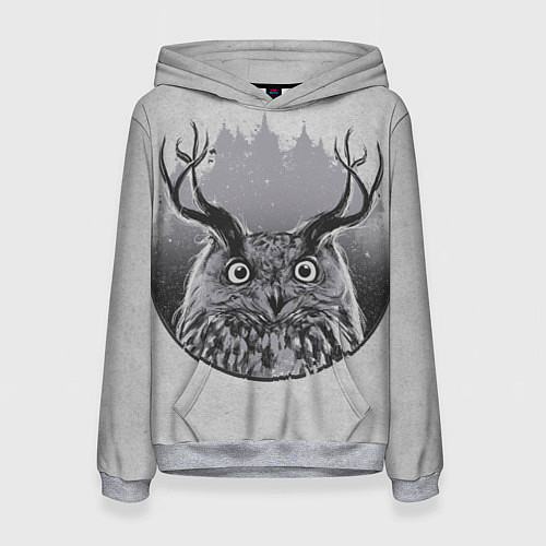 Женская толстовка Оленесова / 3D-Меланж – фото 1