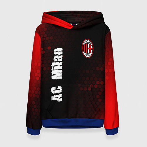 Женская толстовка AC MILAN AC Milan Графика / 3D-Синий – фото 1