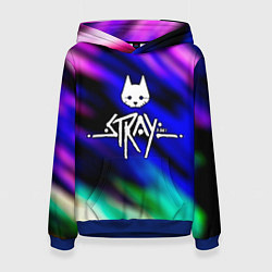 Толстовка-худи женская Stray, цвет: 3D-синий