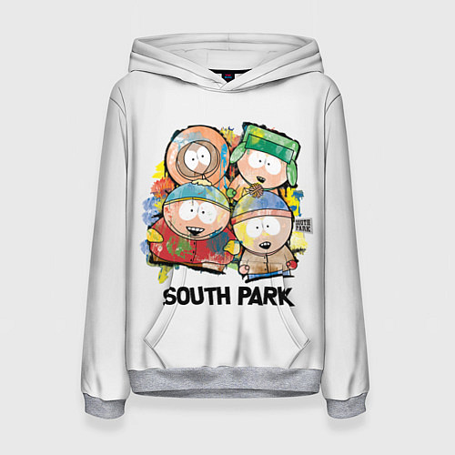 Женская толстовка South Park - Южный парк краски / 3D-Меланж – фото 1