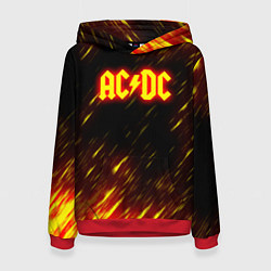 Толстовка-худи женская ACDC Neon, цвет: 3D-красный