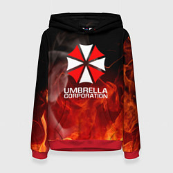 Женская толстовка Umbrella Corporation пламя