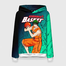 Толстовка-худи женская Kuroko no Basuke, Midorima Shintaro Шинтаро Мидори, цвет: 3D-белый