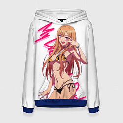 Толстовка-худи женская Эта фарфоровая кукла влюбилась Китагава Марин My D, цвет: 3D-синий