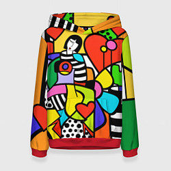 Женская толстовка Romero Britto - valentines day