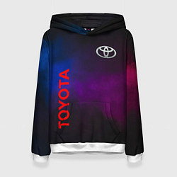 Женская толстовка Toyota - неоновый дым