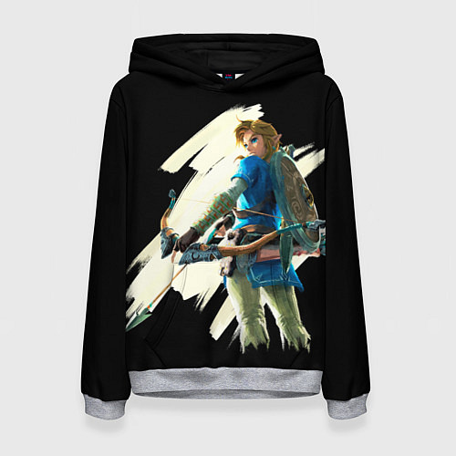 Женская толстовка Линк с луком / 3D-Меланж – фото 1